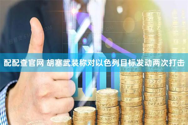 配配查官网 胡塞武装称对以色列目标发动两次打击